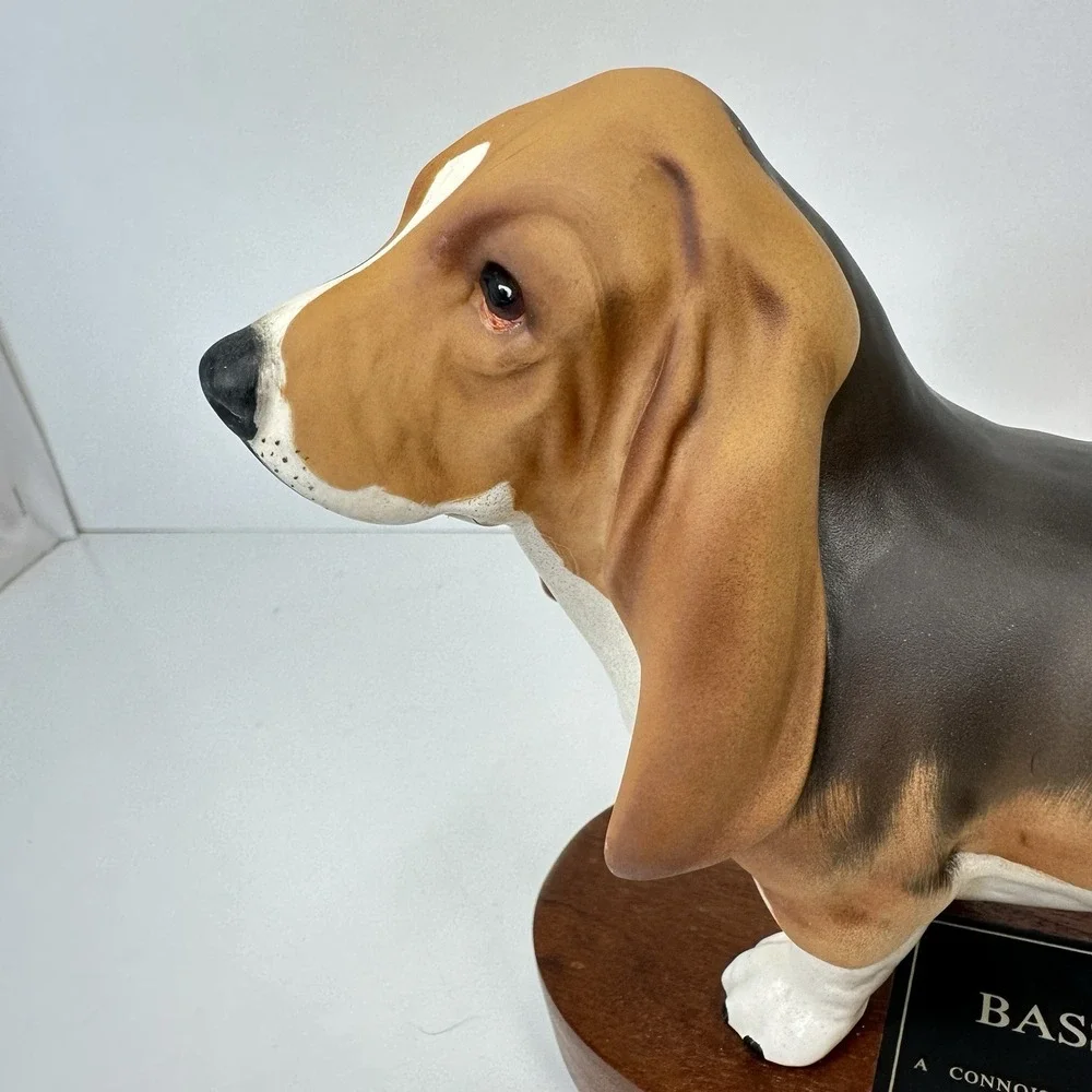Beswick Basset Hound Connoisseur Model Dog Beswick England Figurine Mounted